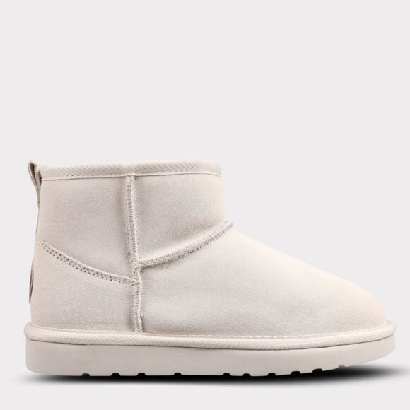 NEW LAMO Winter White Suede Kora Short Ankle Boots for women in white 1025 3m2 - Picture 4 of 10